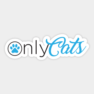 Only Cats - light Sticker